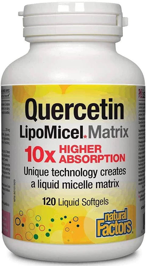 Natural Factors Quercetin LipoMicel 30 sgels