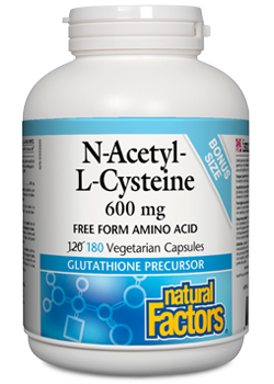 Natural Factors N-Acetyl-L-Cysteine 600 mg 180 caps