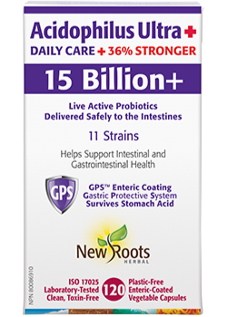 NEW ROOTS Acidophilus Ultra + Daily Care + 36% Stronger 120 capsules