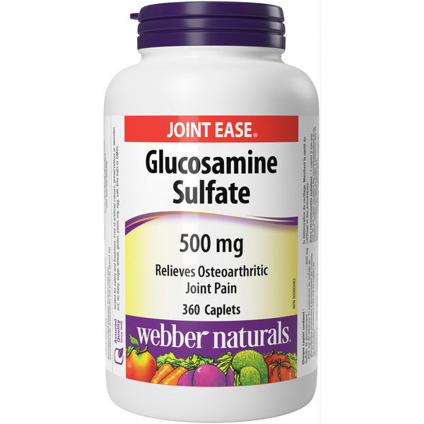 Webber Naturals - Glucosamine Sulfate 500 mg - 360 Caplets