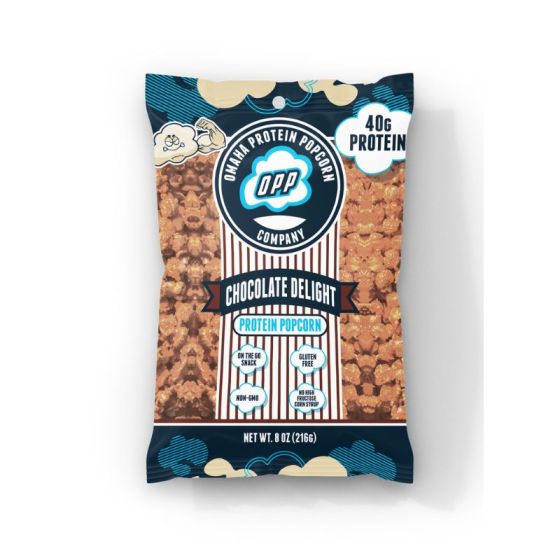 OMAHA PROTEIN POPCORN PROTEIN POPCORN LARGE 216g - single CHOCOLATE DELIGHT