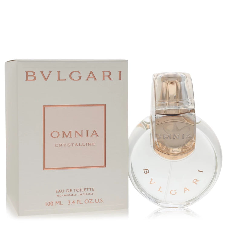 Bvlgari Women Omnia Crystalline 100 ml Eau De Toilette Refillable Spray