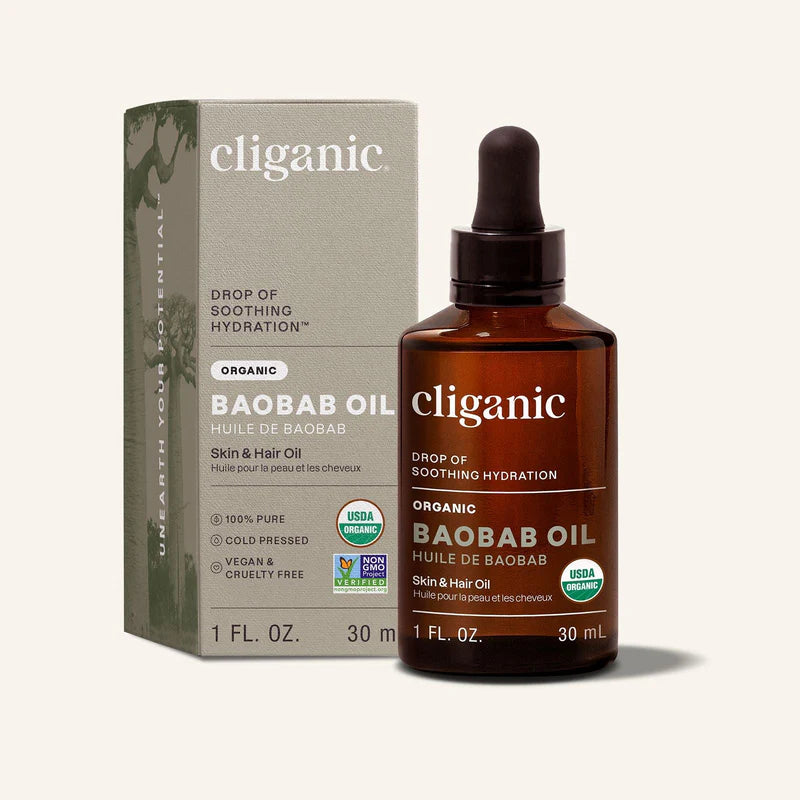 CLIGANIC Organic Baobab Oil, 30ml