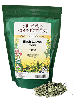 OCBULK - Birch Leaves Whole ORG 0.5LB
