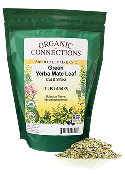 OCBULK - Yerba Mate Leaf Green C/S ORG 1LB