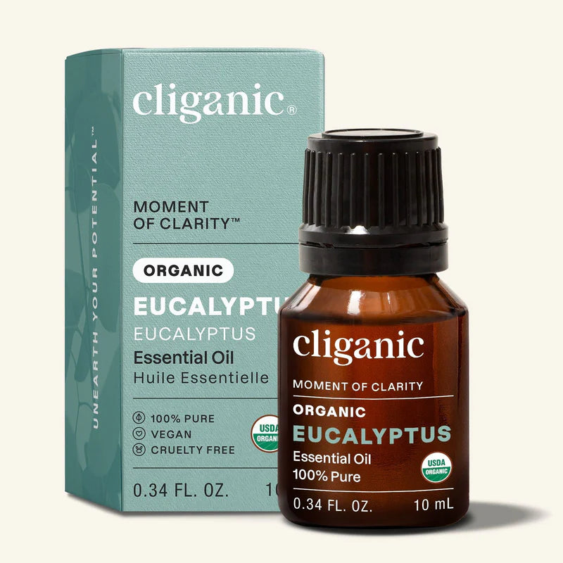 CLIGANIC Organic Eucalyptus Oil, 10ml