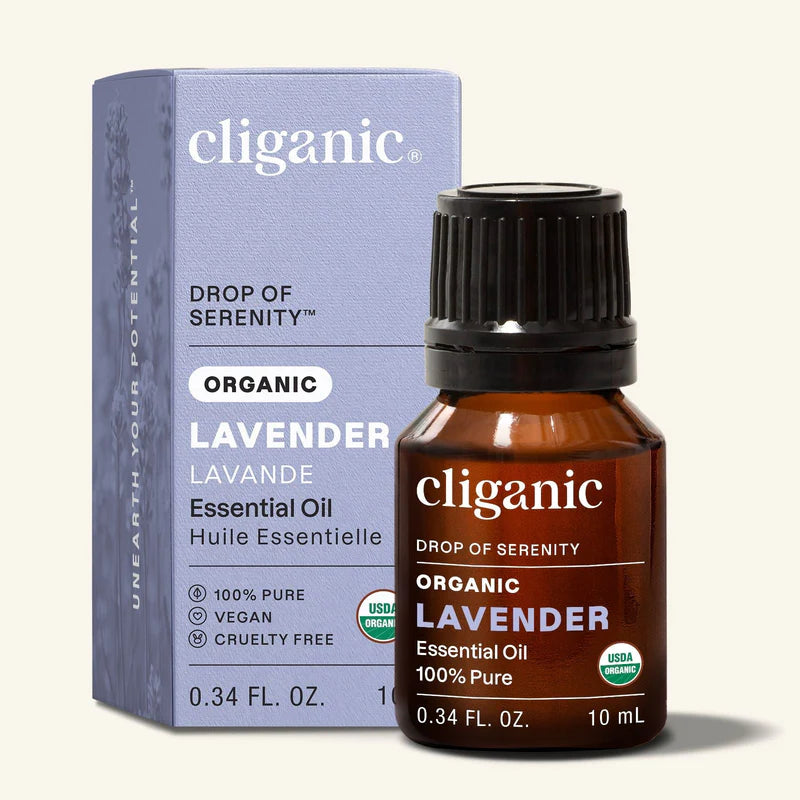 CLIGANIC Organic Lavender Oil, 10ml