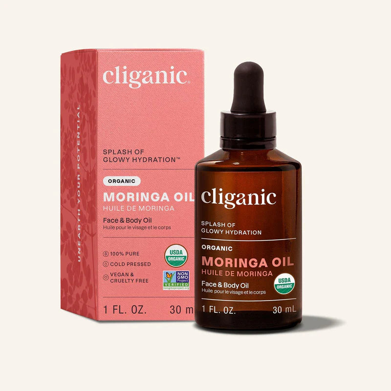 CLIGANIC Organic Moringa Oil, 30ml
