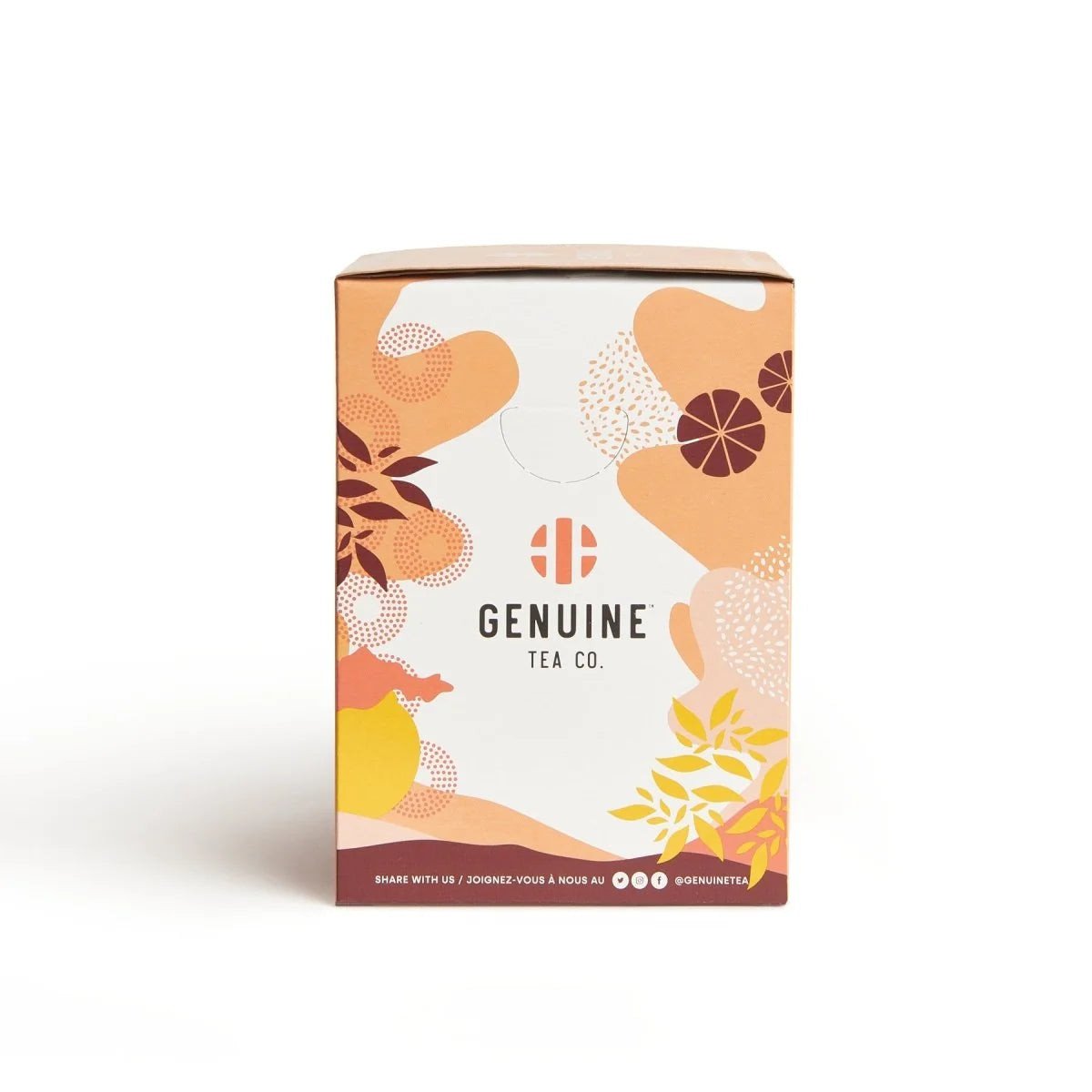 Genuine Tea - Org Peach Turmeric Ceylon 4 x 355ml