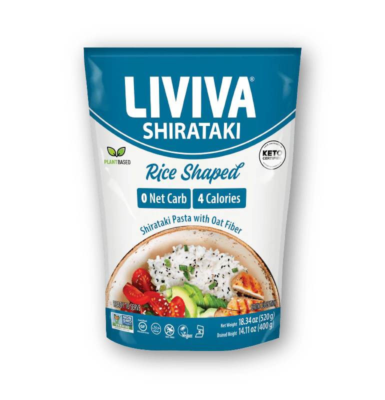 LIVIVA Organic Rice Shaped Shirataki with Oat Fiber 400g