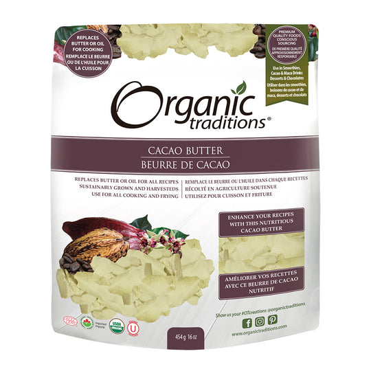 Advantage health Organic Traditions Cacao Butter 454g
