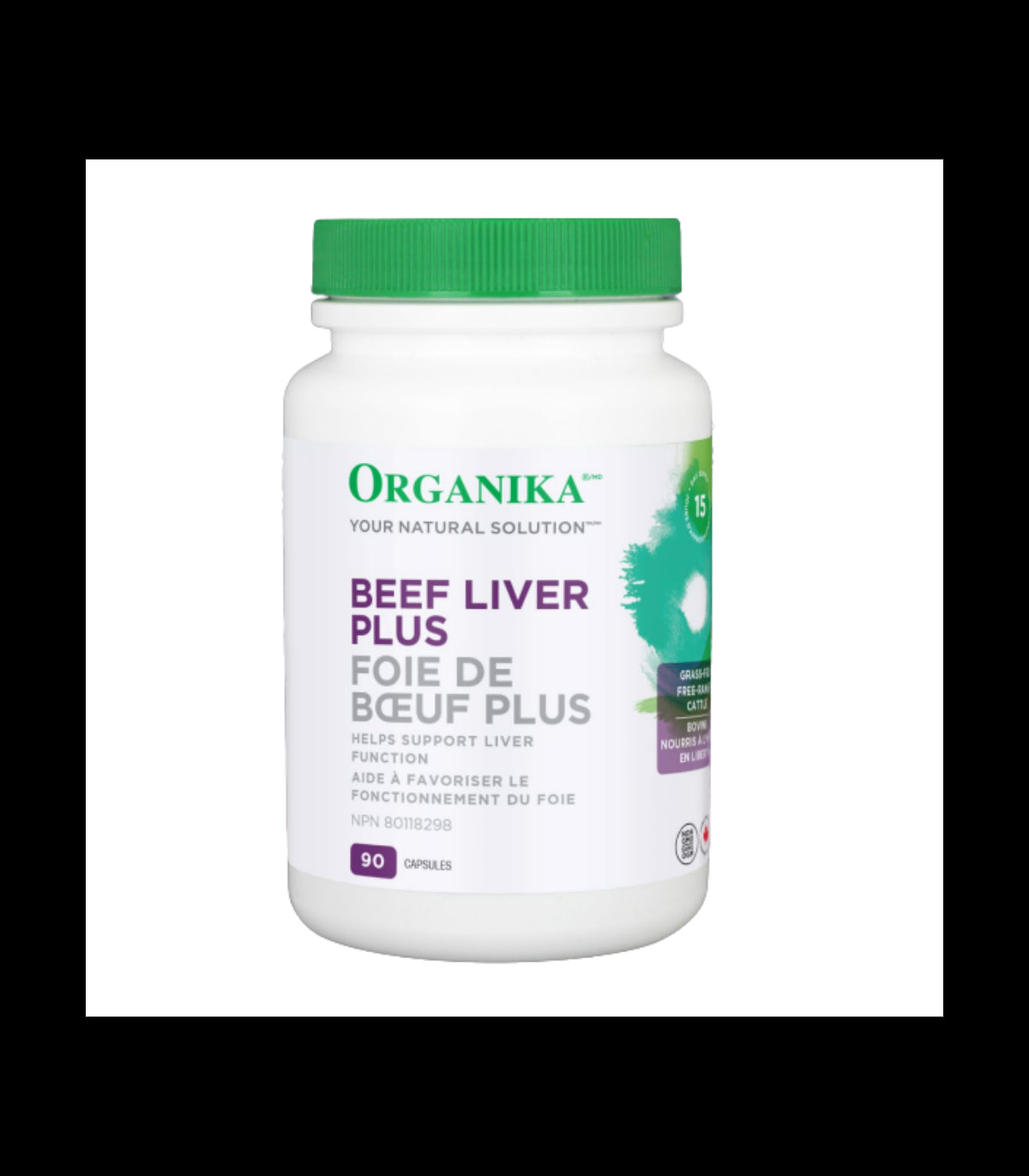 Organika GRASS FED BEEF LIVER PLUS 500MG 90CAP