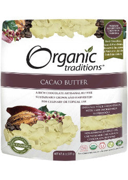 Advantage health - Organic Traditions Cacao Butter 227g