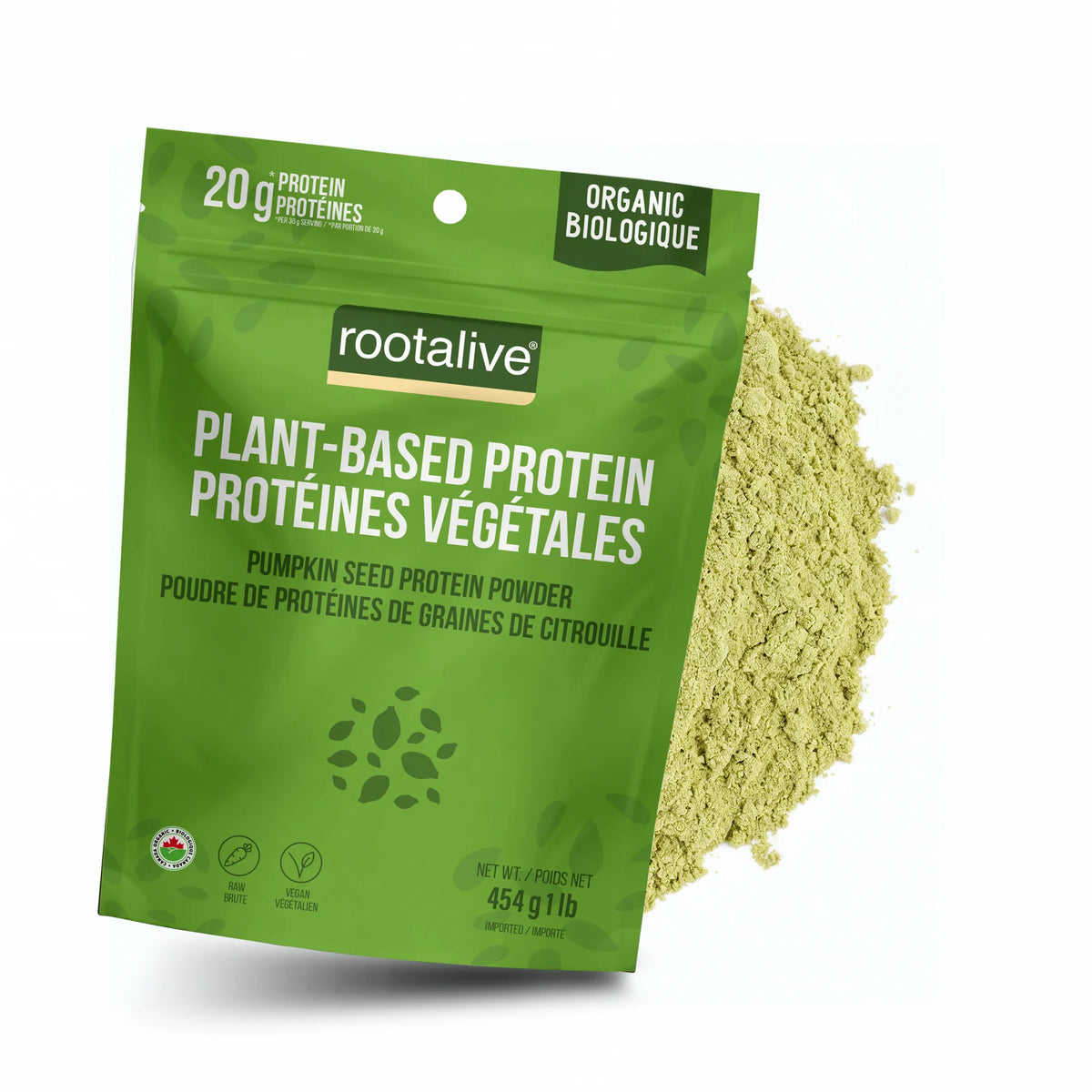 Rootalive Inc. - Org Pumpkin Seed Protein Powder - 454g