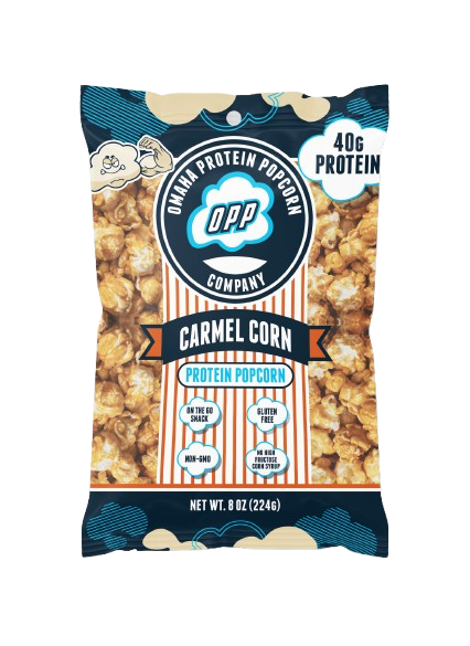 OMAHA PROTEIN POPCORN PROTEIN POPCORN MINI 112g - single CARMEL CORN