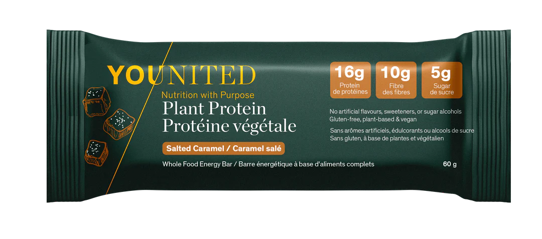 Younited - Plant Protein Whole Food Energy Bar - Salted Caramel - 60g