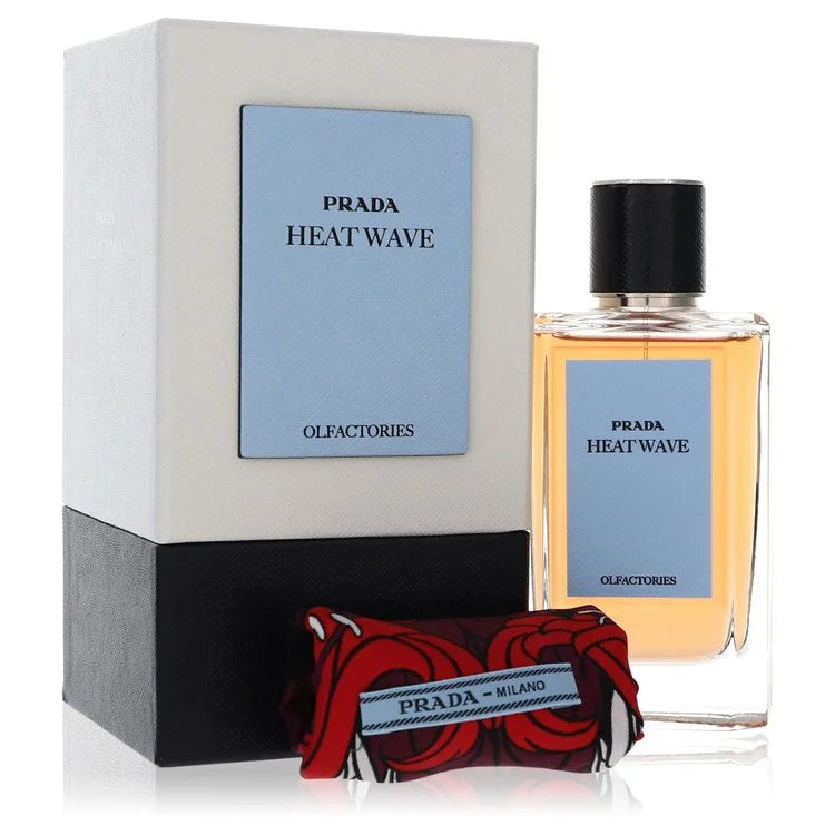Prada Men Prada Olfactories Heat Wave 100 ml Eau De Parfum Spray with Gift Pouch (Unisex)