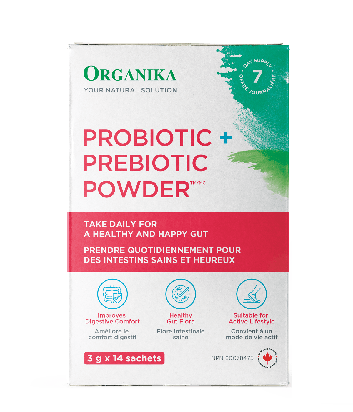 Organika PREBIOTIC + PROBIOTIC STICK PACK POWDER 3G