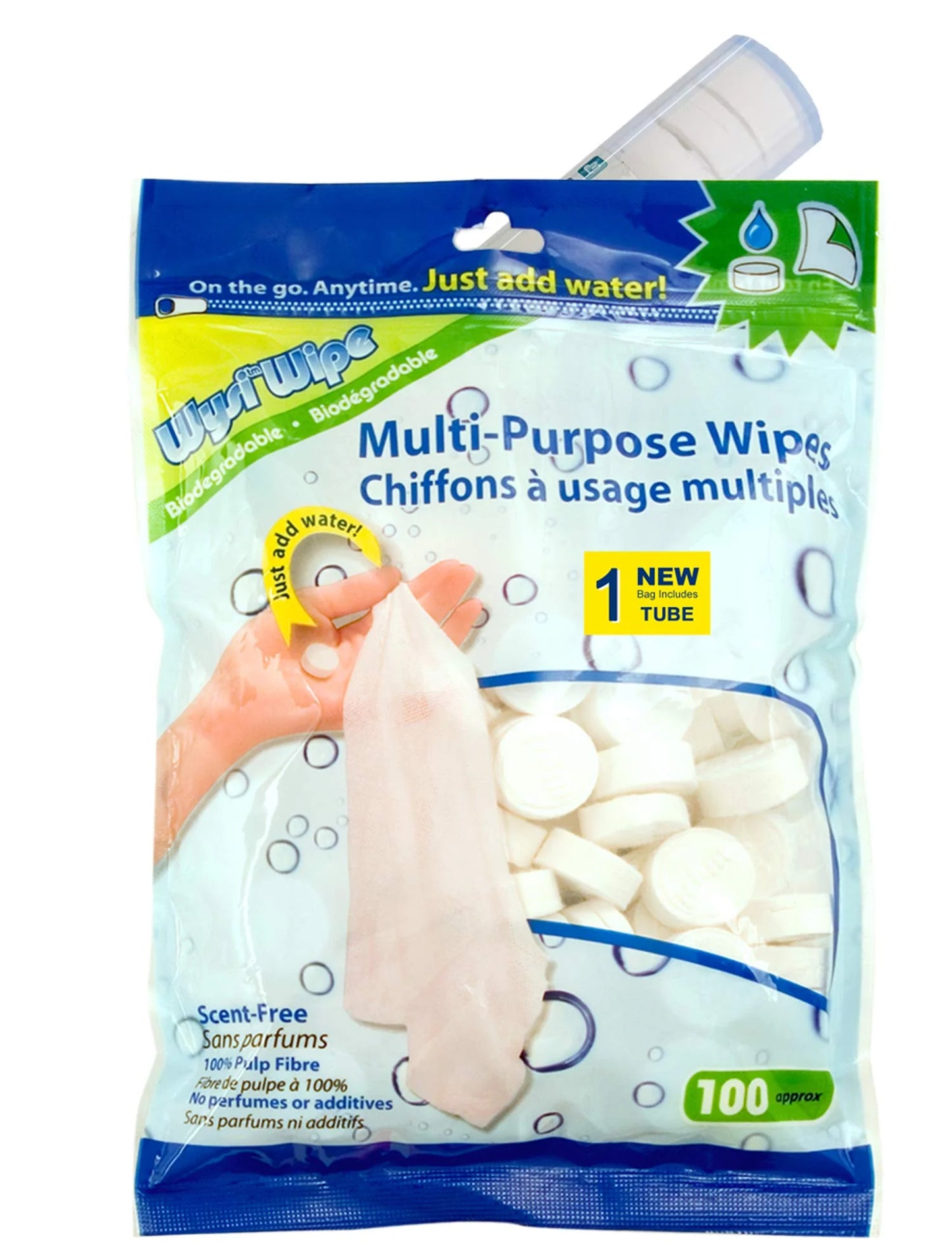 WYSI WIPES * Wipes Consumer Pack, 100/pkg