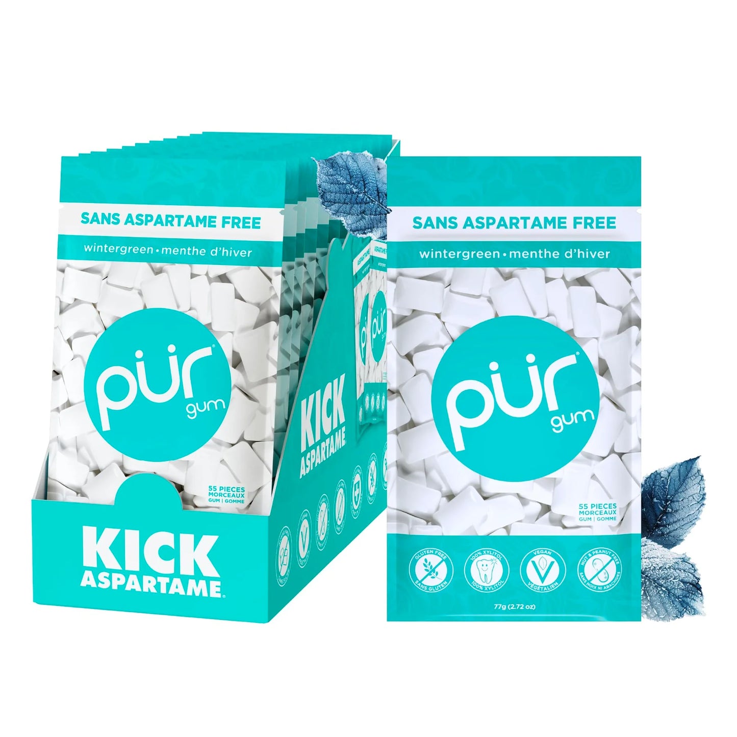 PUR GB-Wintergreen, 55ct, 12/tray