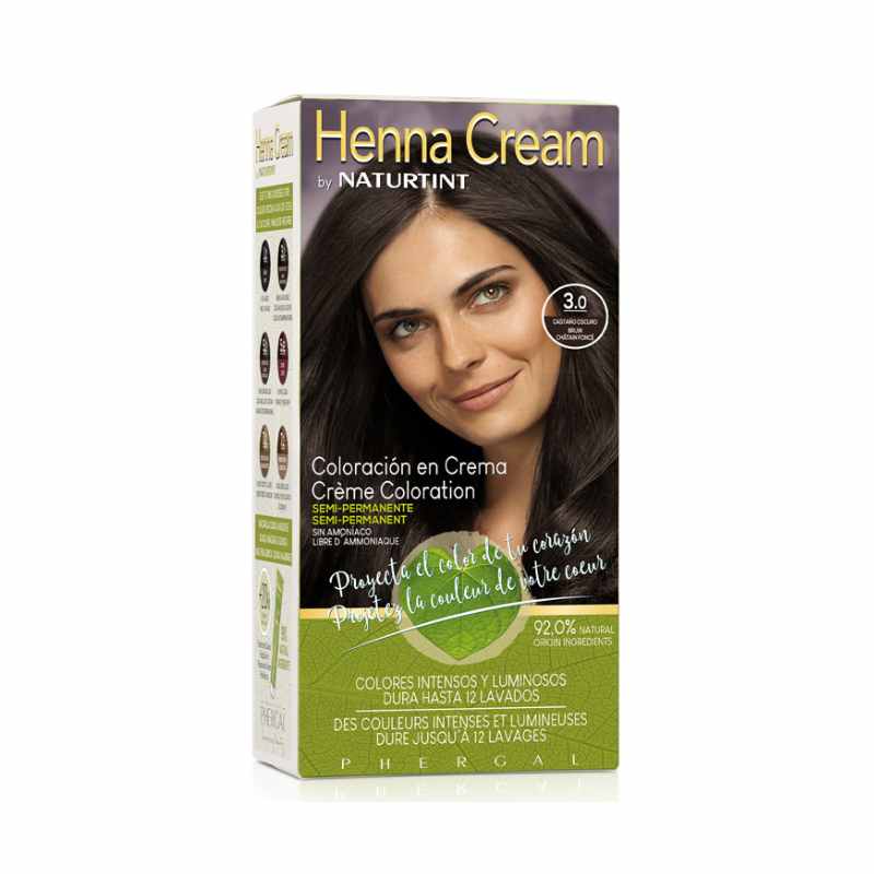 Naturtint_Dark Chestnut Brown 3.0 Henna Cream Semi-Permanent_110 ml