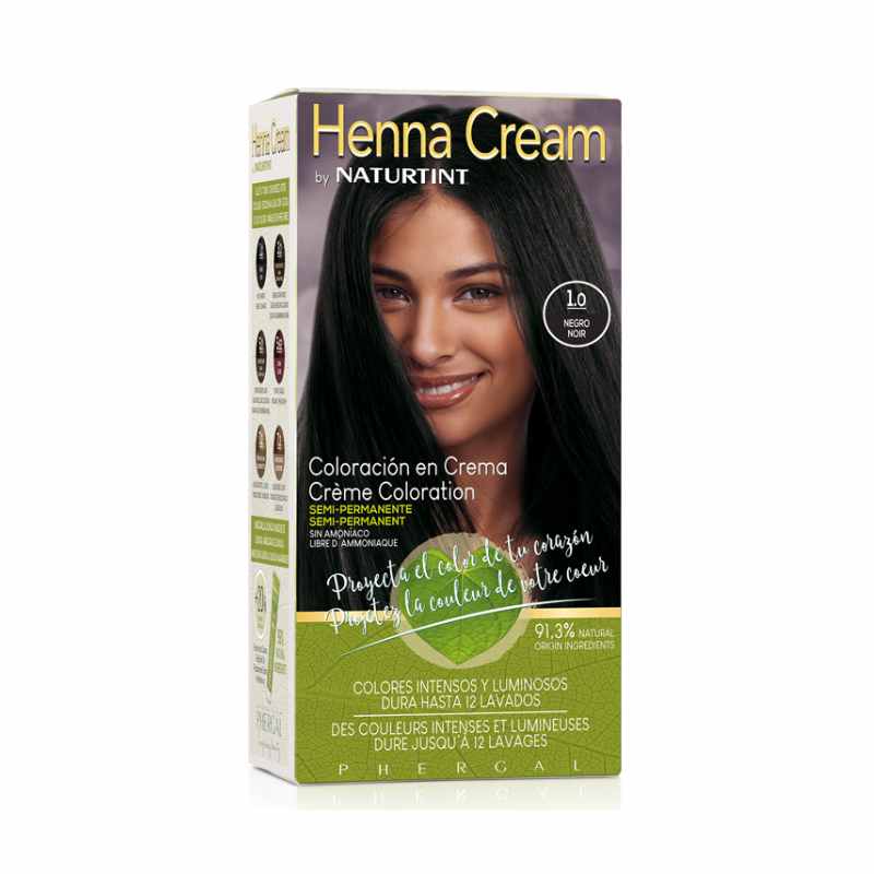 Naturtint_Black 1.0 Henna Cream Semi-Permanent_110 ml