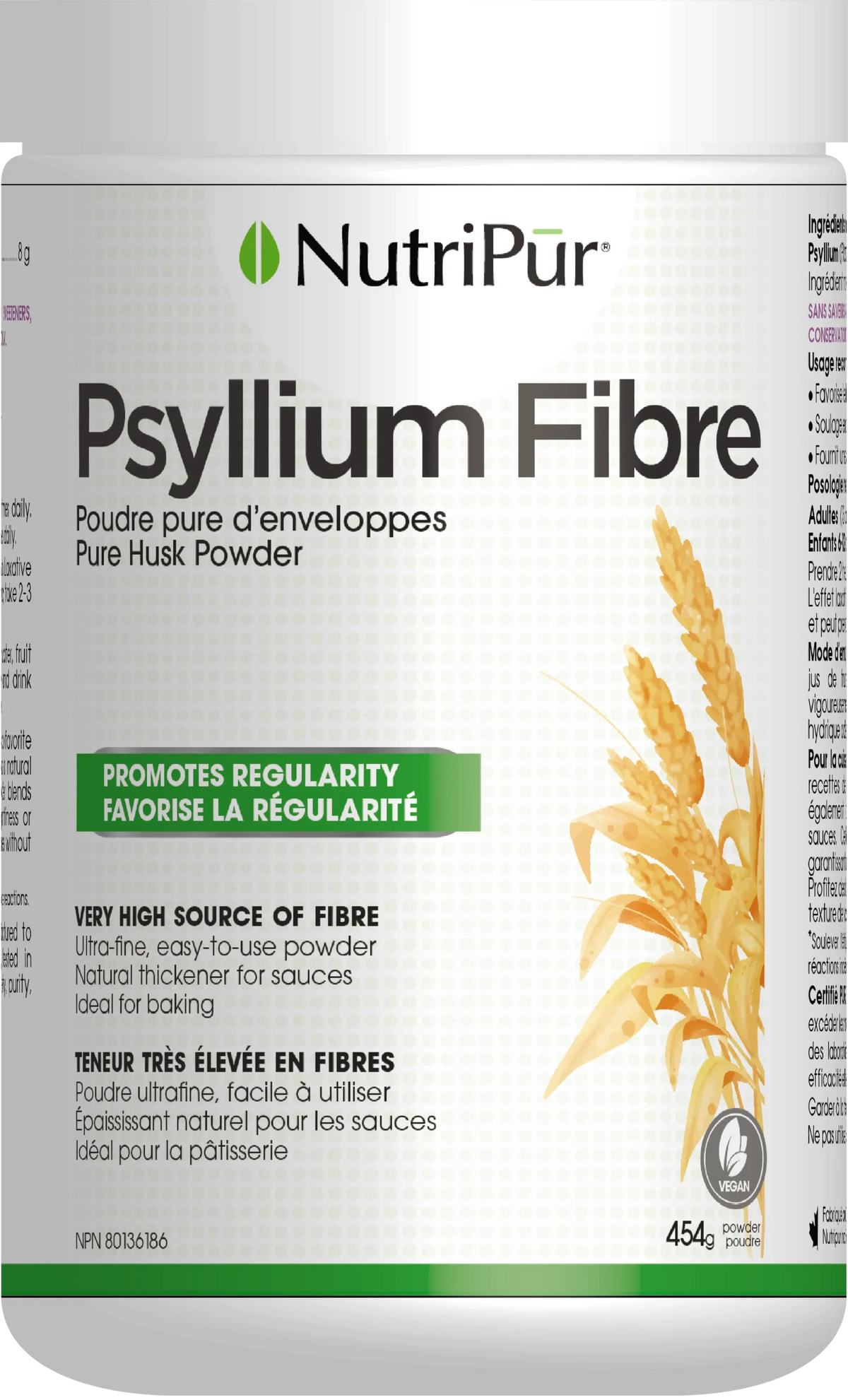 Nutripur - Pure Psyllium Husk Powder - 454g