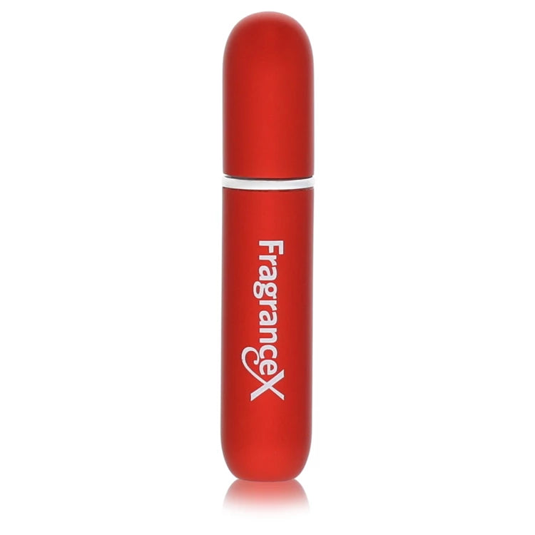 FragranceX Men Travel Perfume Bottle 4 ml Mini Travel Refillable Spray with Cap Refills from Any Fragrance Bottle (Maroon)