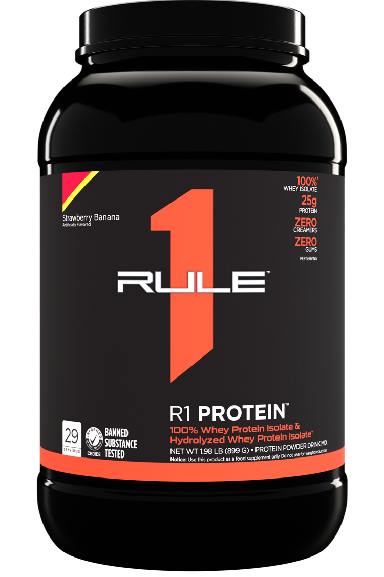 RULE 1 R1 PROTEIN ISOLATE 2lbs STRAWBERRY BANANA