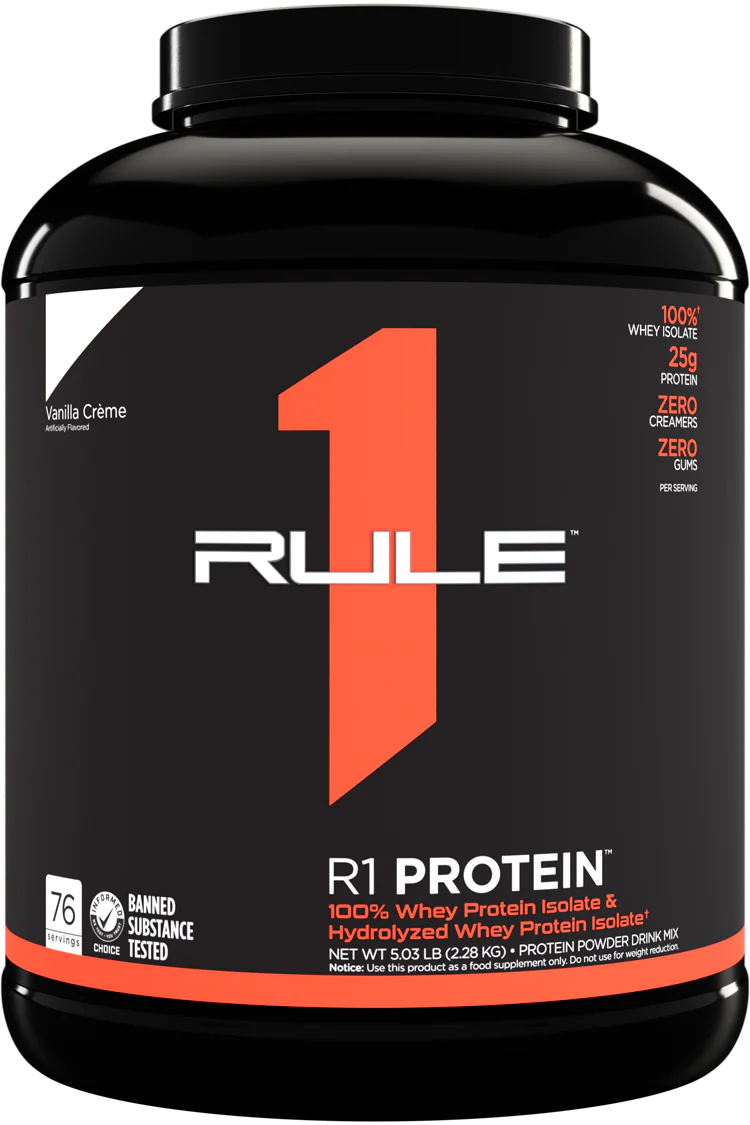 RULE 1 R1 PROTEIN ISOLATE NATURALLY FLAVORED 1.68 PURE VANILLA