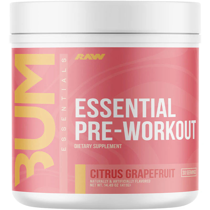 Raw Nutrition - CBUM Essential Pre Workout Citrus Grapefruit 30 Servings