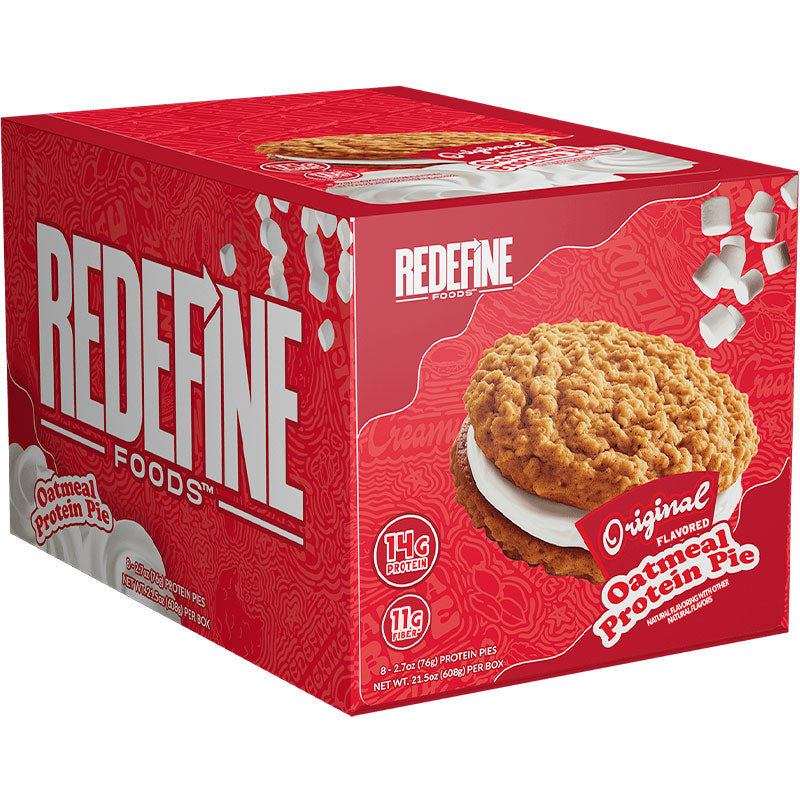 Redefine Oatmeal Protein Pie, Original Marshmallow, 8ct