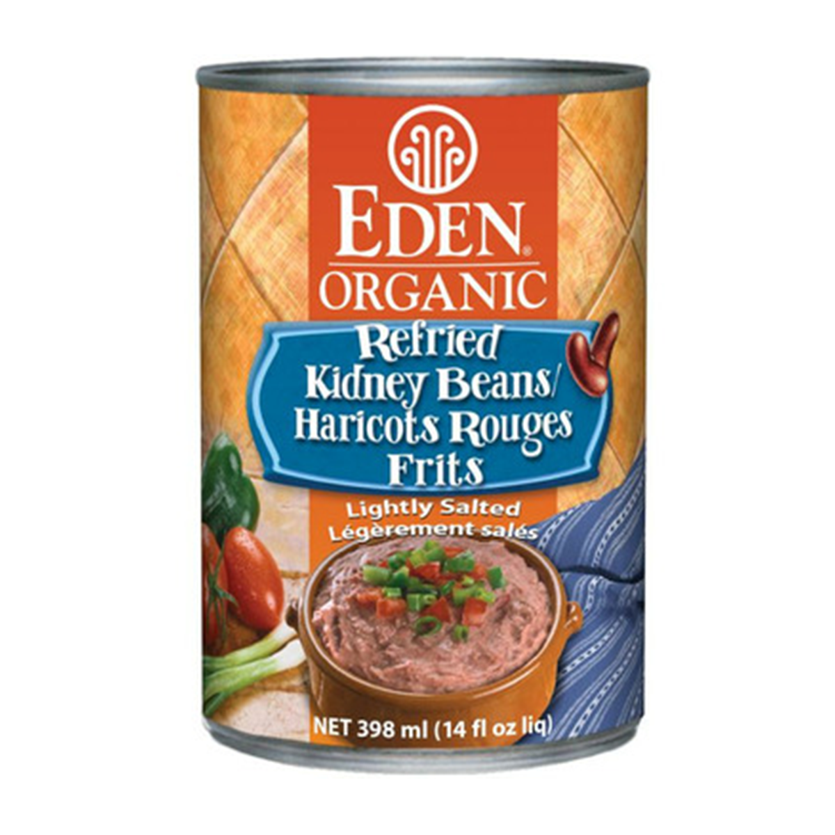 EDEN FOODS Org Refried Kidney Beans 398mL