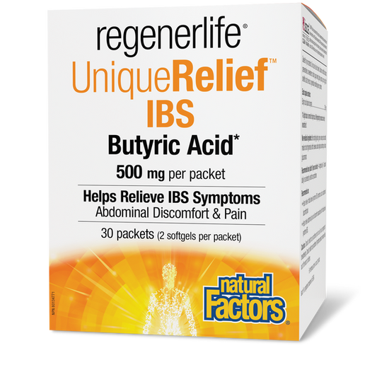 Natural Factors   UniqueRelief IBS Butyric Acid, Regenerlife   30pckt