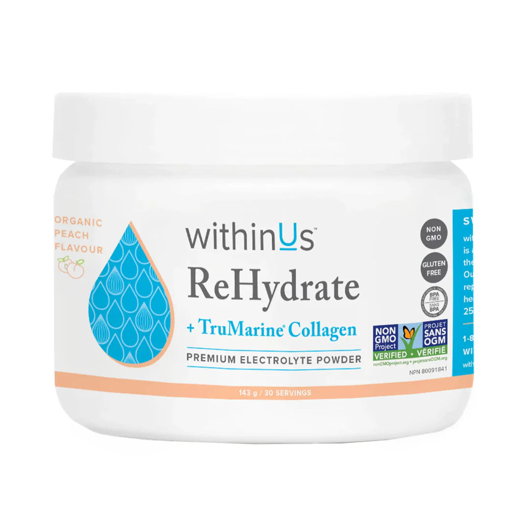 withinUs ReHydrate Collagen Jar - Peach 143g