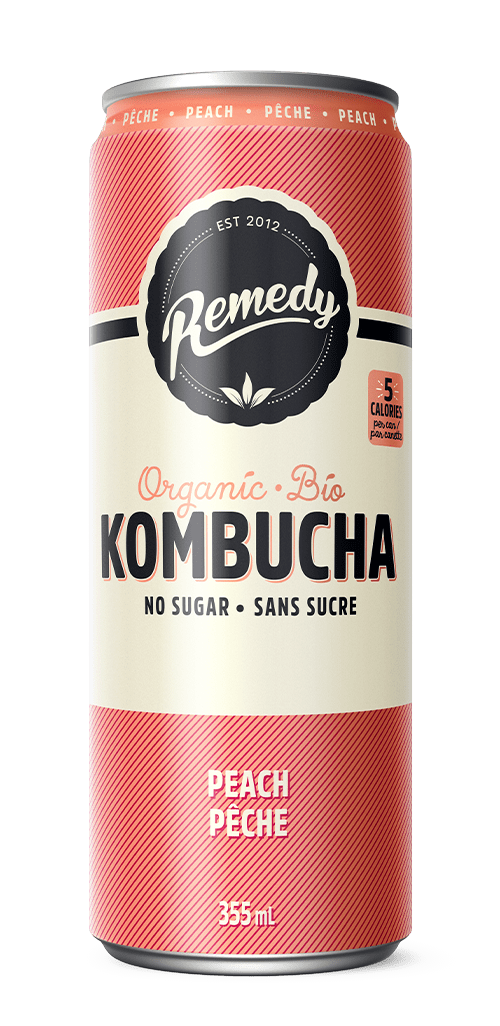 Remedy Kombucha Peach 355 mL