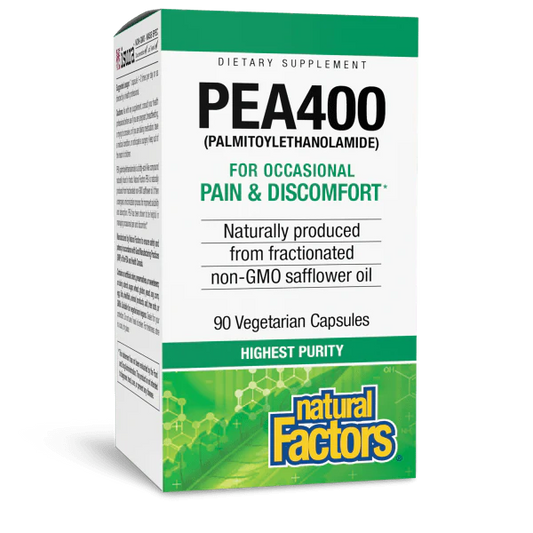 Natural Factors PEA400 (Palmitoylethanolamide) 90 caps