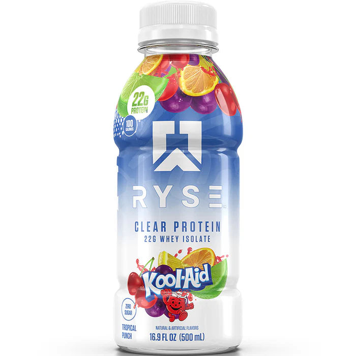 RYSE Supplements Ryse Clear Whey RTD Flavour: Kool-Aid Tropical Punch
Container Size: 500 mL Pack of 12