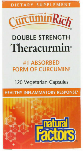 Natural Factors   Theracurmin Double Strength, CurcuminRich   120vcaps