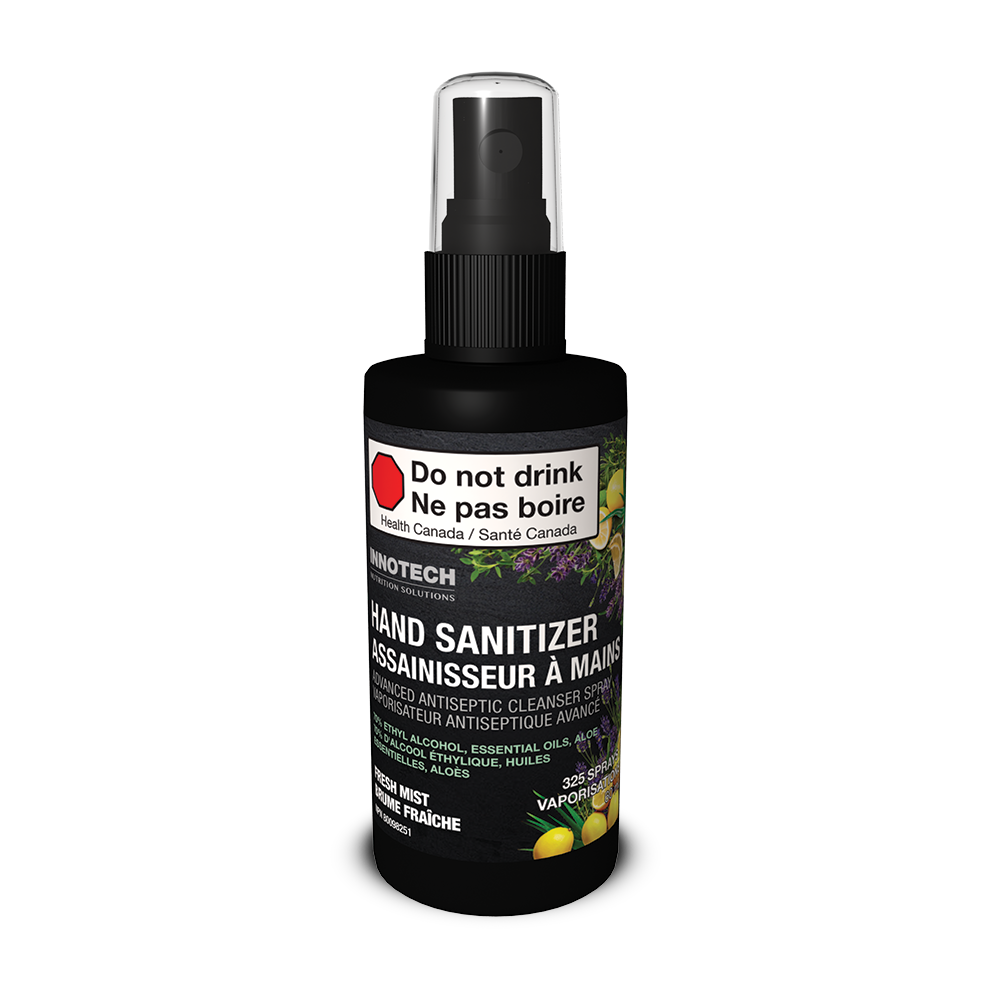 Innotech-Hand Sanitizer Fresh Mist 70% Alcohol, Essential Oils, Aloe - 60 ml