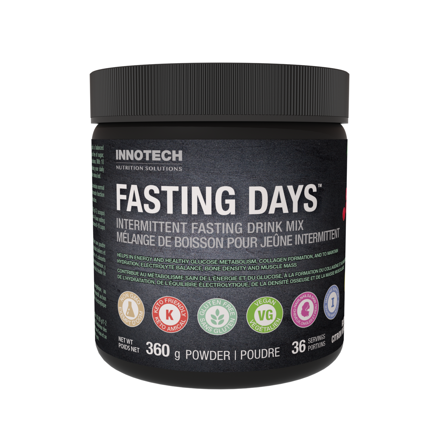 Innotech - Fasting Days Raspberry Lime - 360 g (Intermittent Fasting)