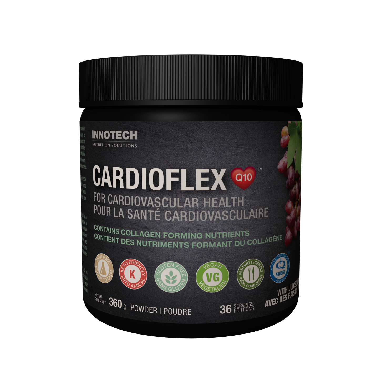 Innotech - CardioFlex Q10 Grape - 360 g (Collagen Formation)