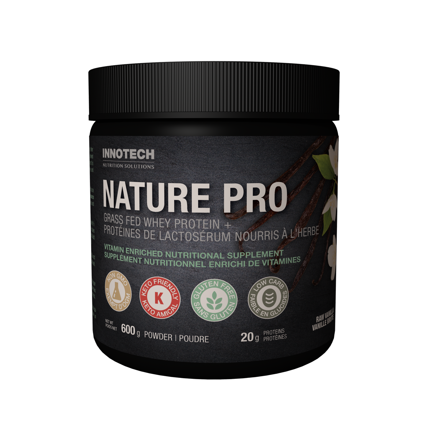Innotech - NaturePro Vanilla 600 g (Whey+ From Grass Fed Cows)