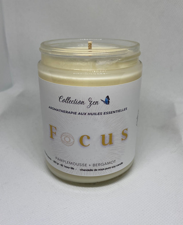 Senzy, soya candles Focus Grapefruit and Bergamot 9oz
