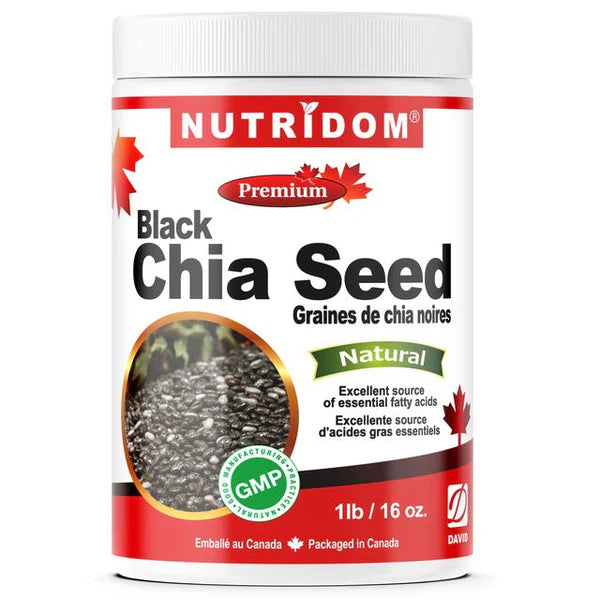 NUTRIDOM® Black Chia Seed 1LB - Organic *