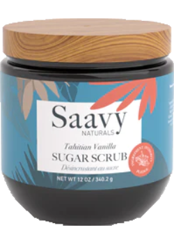 SAAVY NATURALS Tahitian Vanilla Sugar Scrub 340g