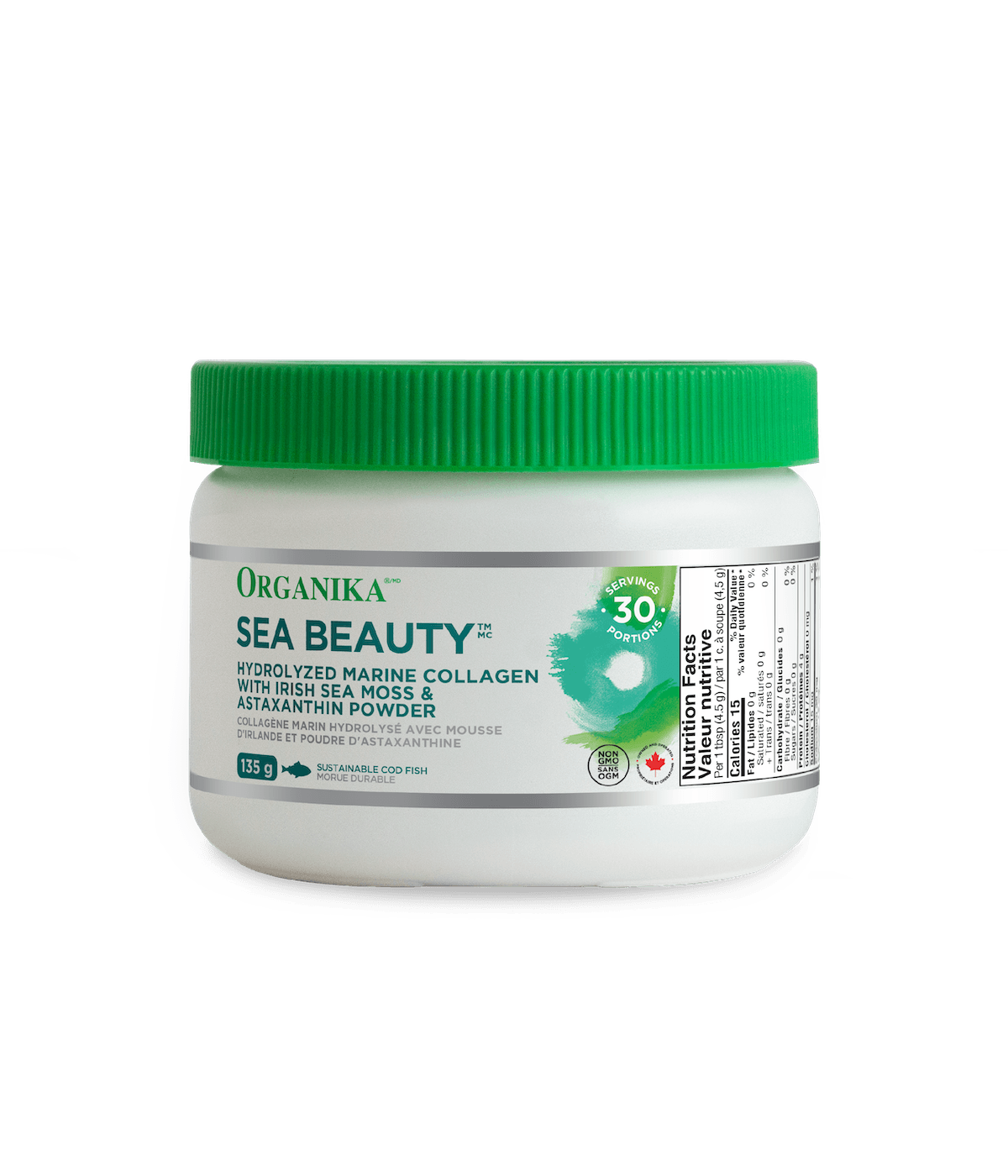 Organika SEA BEAUTY MARINE COLLAGEN WITH SEA MOSS & ASTAXANTHIN 135G