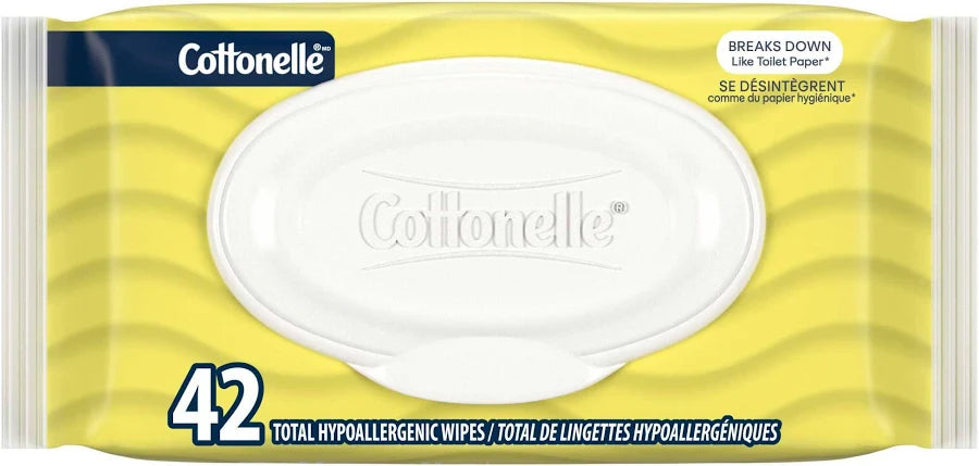 COTTONELLE WIPES FLUSHABLE SUMMER FRESH 42 pack of 12