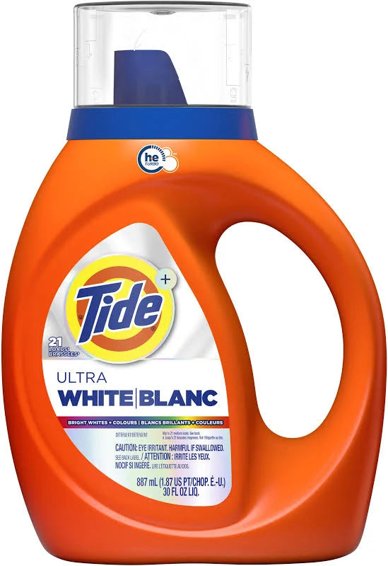 TIDE DETERGENT HIGH EFFICIENCY WHITE 21LOAD 0.887L LIQUID pack of 6