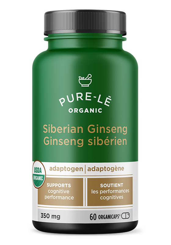 Pure-l? Pure-l? Organic Organicaps Flavour: Siberian Ginseng
Container Size: 60 Count Each